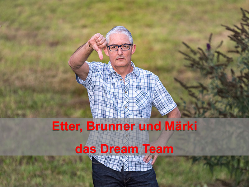 Adrian Brunner Christiam Märki und Frau Dr Heidi Etter das Dream Team